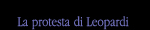 La protesta di Leopardi