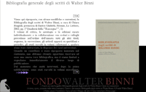 Bibliografia degli scritti di Walter Binni