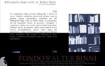 Bibliografia degli scritti su Walter Binni